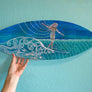 Lady Slider Surfboard Wall Art