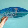 Lady Slider Surfboard Wall Art