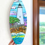 Ocracoke Waves Surfboard Wall Art