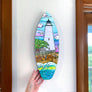 Ocracoke Waves Surfboard Wall Art