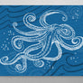 Octopus One Color Aluminum Wall Art