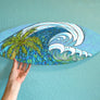 Palm Trees and Waves Surfboard Wall Art