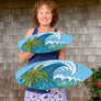Palm Trees and Waves Surfboard Wall Art
