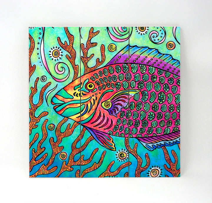 Parrot Fish Wall Art