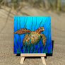 Sea Grass Turtle Ceramic Tile