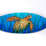 Sea Grass Turtle Surfboard Wall Art