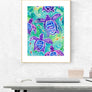 Sea Turtle Swim Print