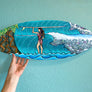 Surfer Girl Surfboard Wall Art