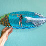 Surfer Girl Surfboard Wall Art