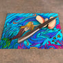 Swimming with Dolphins Cutting Board
