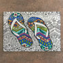 Tropical Flip Flops Cutting Board