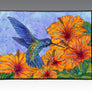 Tropical Hummingbird Door Mat
