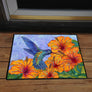Tropical Hummingbird Door Mat