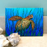 Sea Grass Turtle Ceramic Tile