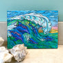 Wave Riding Ceramic Tile