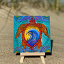 Waves of the Turtle Ceramic Tile