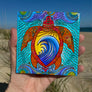 Waves of the Turtle Ceramic Tile
