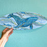 Whale Watch Surfboard Wall Art