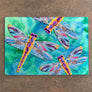 Yellow Dragonflies Cutting Board