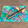 Yellow Dragonflies Cutting Board