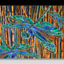 Dragonfly Garden Aluminum Wall Art