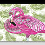 Flamingo Flowers Aluminum Wall Art