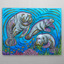 Manatees Aluminum Wall Art