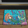Mermaid and Seahorses Door Mat