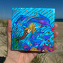 Swimming with Dolphins Ceramic Tile