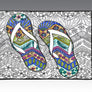 Tropical Flip Flops Door Mat