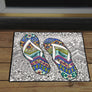 Tropical Flip Flops Door Mat