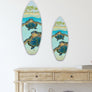 2 Turtle Paradise Surfboard Wall Art