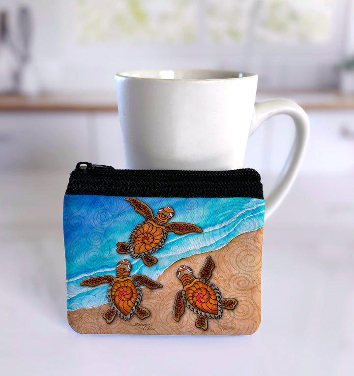 3 Baby Turtles Coin Bag