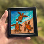 3 Baby Turtles Framed Art