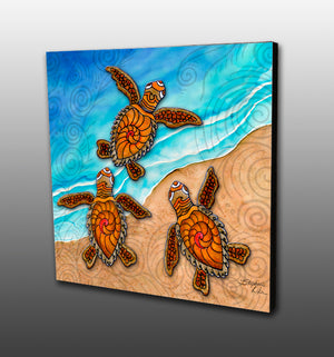 3 Baby Turtles Magnet