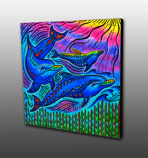 3 Dolphins Magnet
