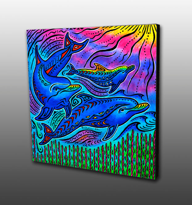 3 Dolphins Magnet