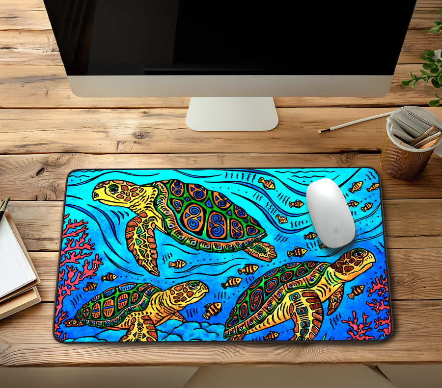 3 Loggerheads Desk Mat