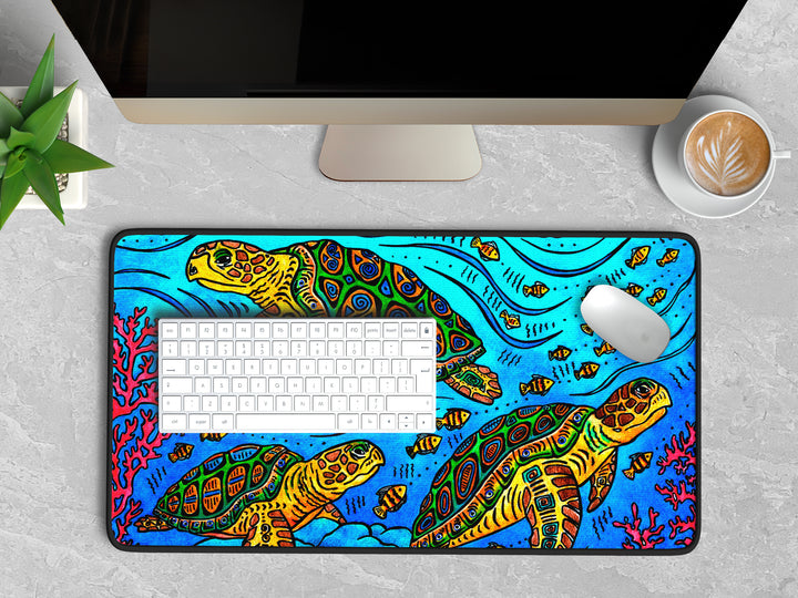 3 Loggerheads Desk Mat