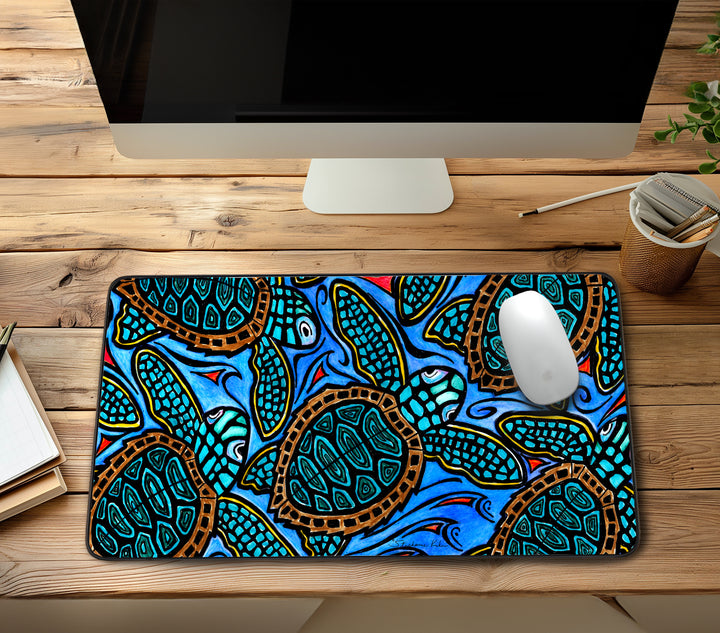 Baby Turtles Desk Mat