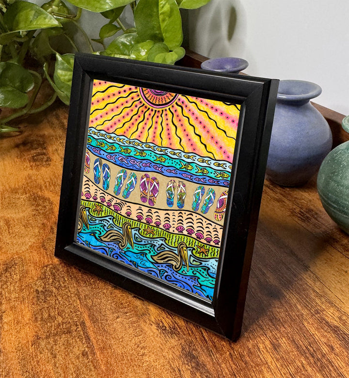 Beach Time Framed Art