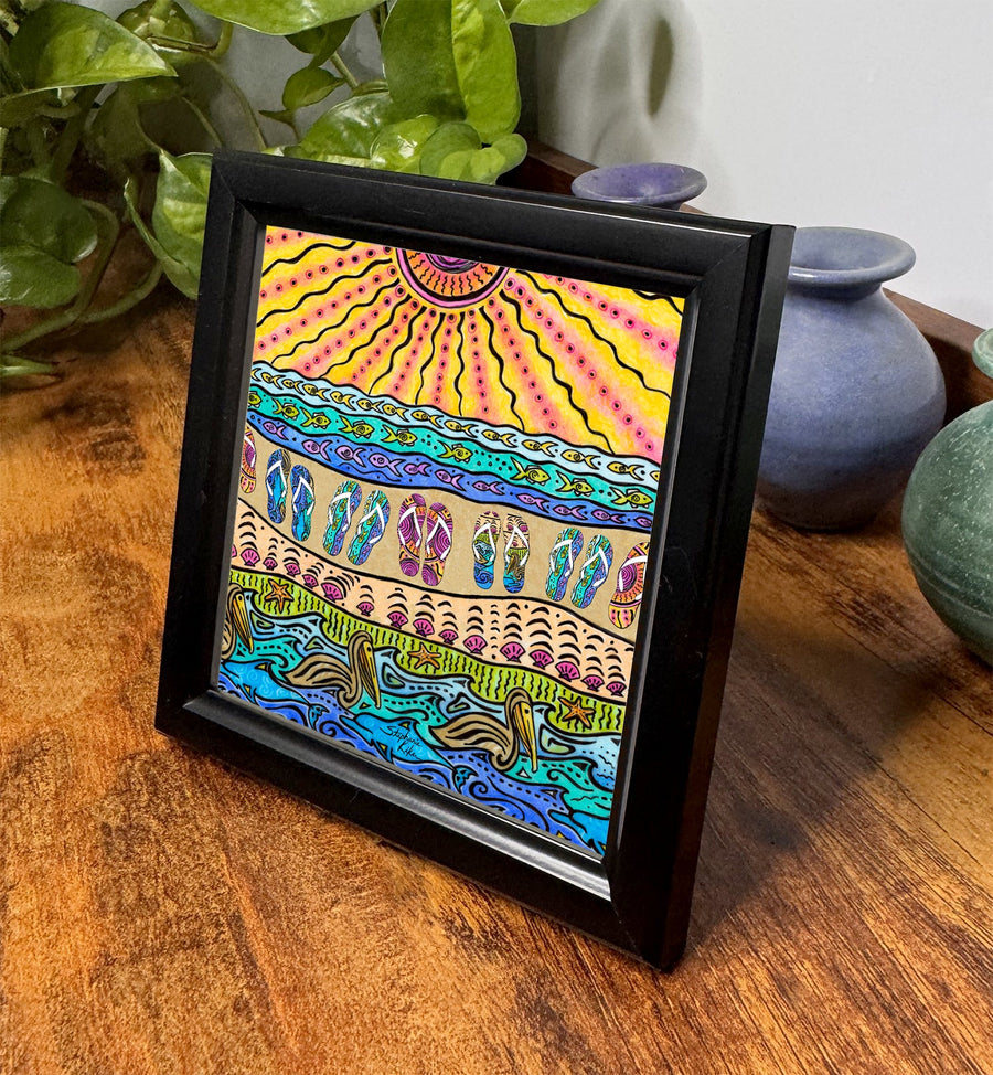 Beach Time Framed Art