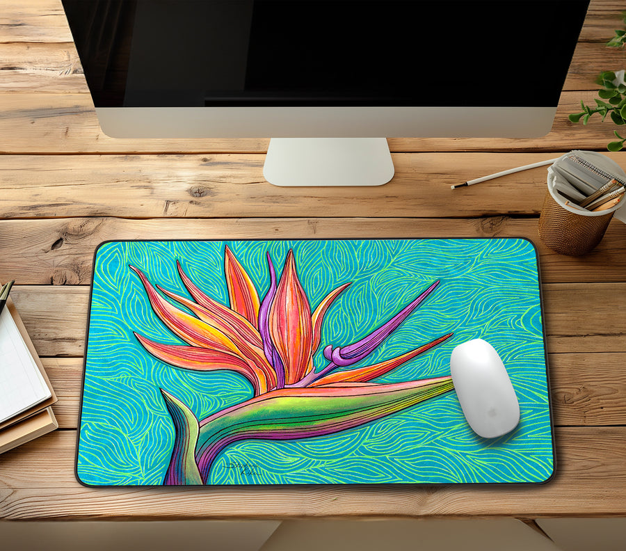 Bird of Paradise Desk Mat