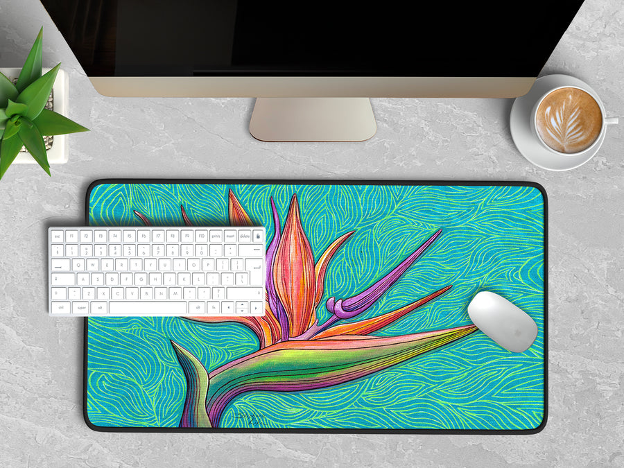 Bird of Paradise Desk Mat