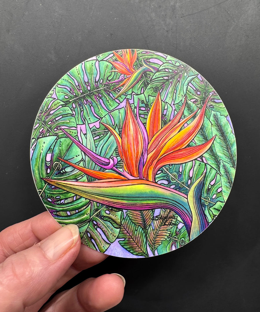 Bird of Paradise Sticker