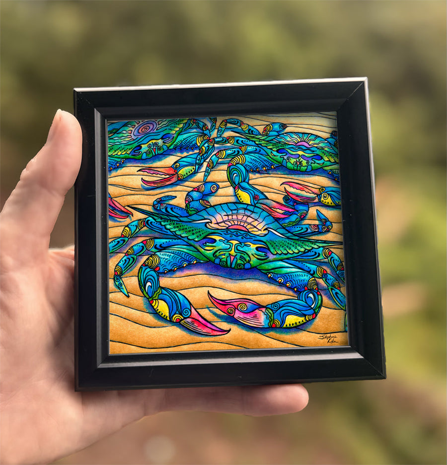 Blue Crabs Framed Art