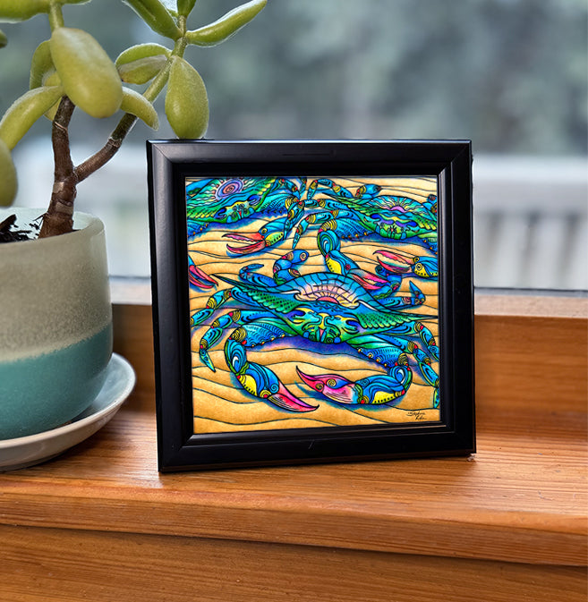 Blue Crabs Framed Art