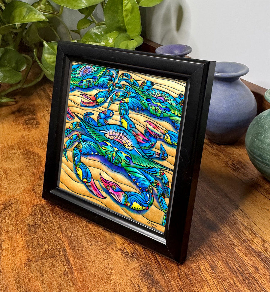 Blue Crabs Framed Art