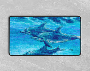 Dolphin Cruise Desk Mat