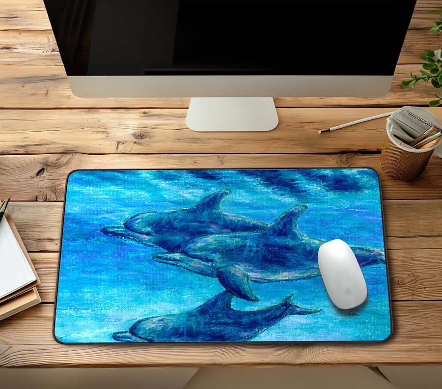 Dolphin Cruise Desk Mat